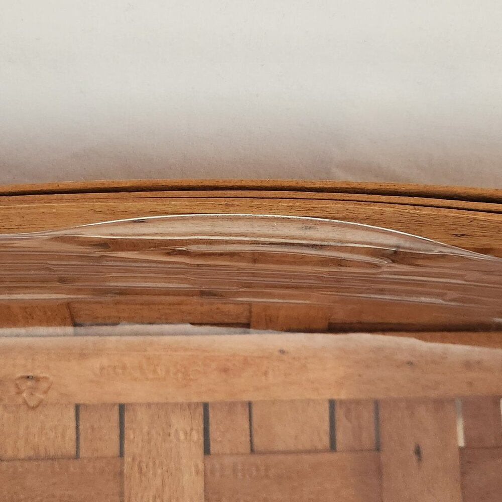 Longaberger Bread Basket vintage 1995 includes plastic protector SEE PHOTOS - Picture 3 of 7